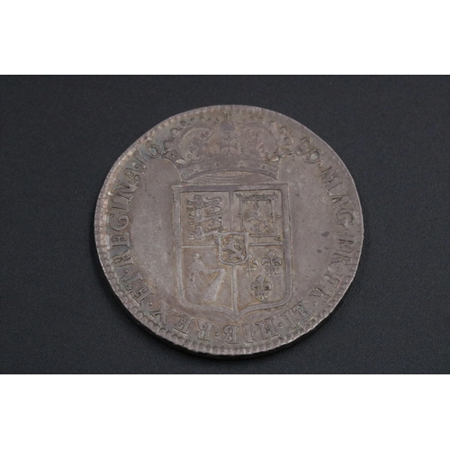 71 - William & Mary Half Crown 1689