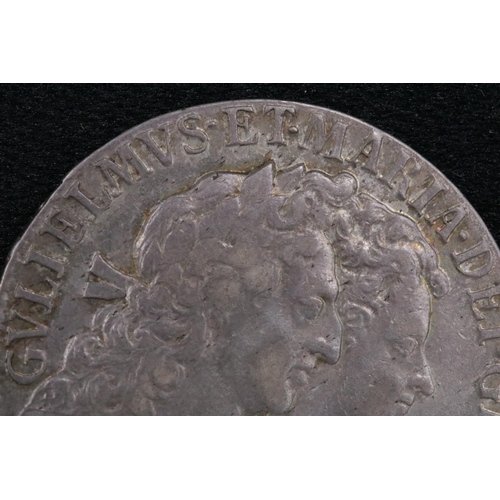 71 - William & Mary Half Crown 1689