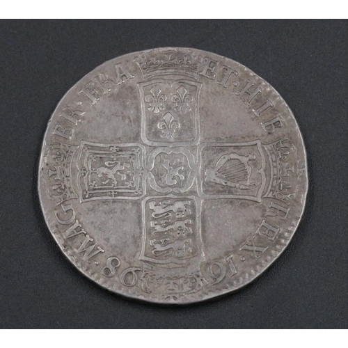 73 - William III Half Crown Coin 1698