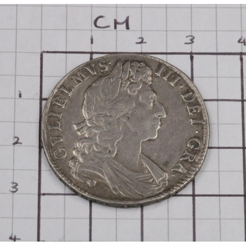 73 - William III Half Crown Coin 1698