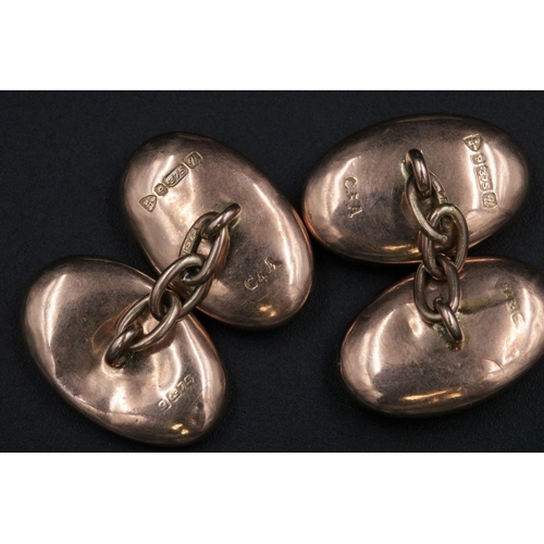 81 - Pair of 9CT Gold Cufflinks 3.18Grams