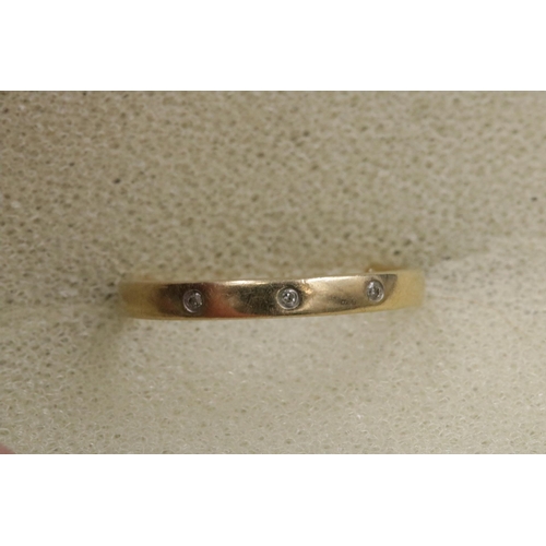 98 - 9CT Gold Wedding Band Inscribed 