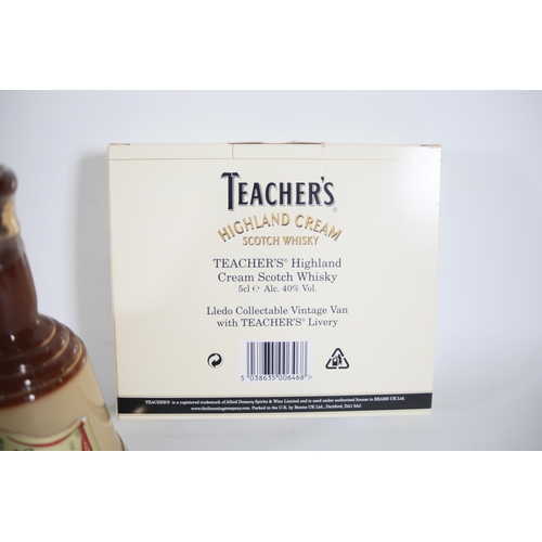 10 - 2x Bells and Teachers Whisky, 18.75 Wade Decanters 1 Boxed, 1x 37.5 Wade Decanter, 1 Boxed Set Lledo... 