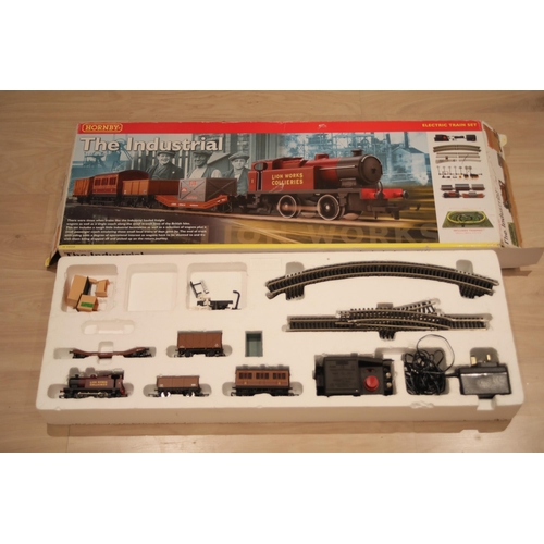 145 - Hornby The Industrial electric train set 00 gauge R1088 box has some cosmetic ware present