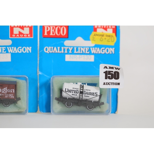 150 - Peco Goods wagons x6 boxed in excellent condition