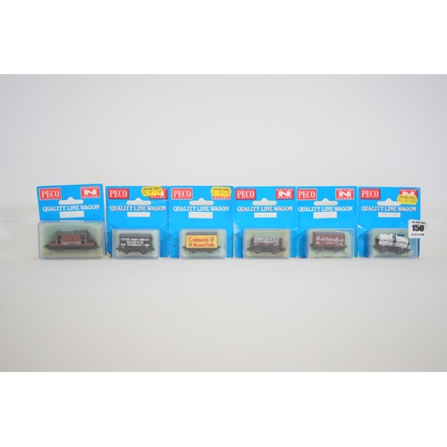 150 - Peco Goods wagons x6 boxed in excellent condition