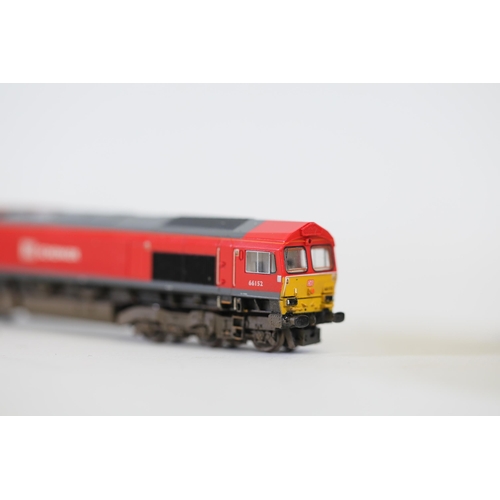 155 - 2 Locomotives 1 Bachmann DB Schenker 66152 and 1 Grafar EW&S 37411 no boxed N gauge