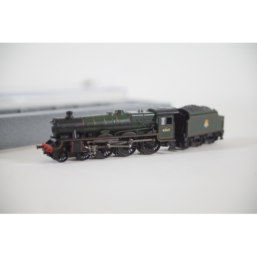 169 - Jubilee 45611 Hong Kong 4000 gal tender BR green N gauge Graham Farish 372-476 looks to be in good c... 