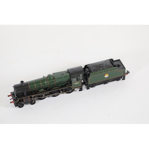 169 - Jubilee 45611 Hong Kong 4000 gal tender BR green N gauge Graham Farish 372-476 looks to be in good c... 