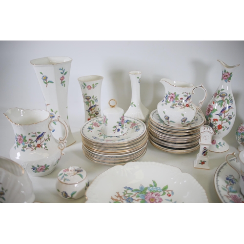 208 - A Large collection of Aynsley China, including vases, plates, cups, saucers, jugs etc