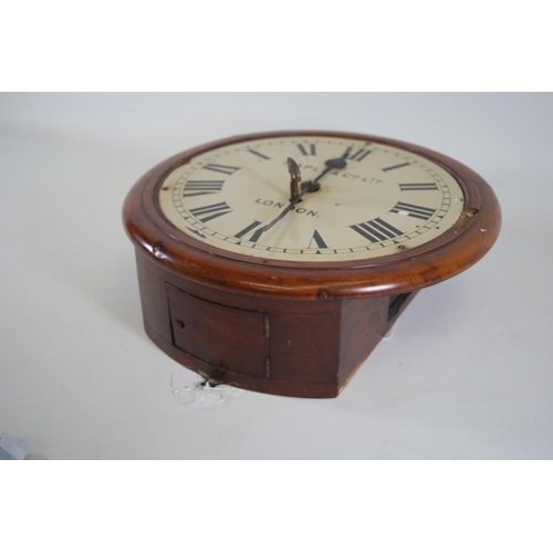 226 - An Antique Maple and Co Ltd Fusee wall clock (A/F) 12