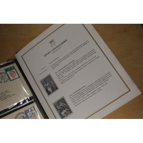 387 - A folder containing 22CT Golden Stamp Replicas