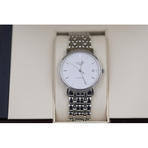 39 - Longines Automatic Stainless Steel Watch in perfect working order, all boxed with all relevant paper... 