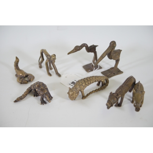 56 - Ashanti Gold Weights Collection, c1890 - 1910, Bronze animals