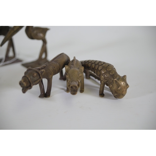 56 - Ashanti Gold Weights Collection, c1890 - 1910, Bronze animals