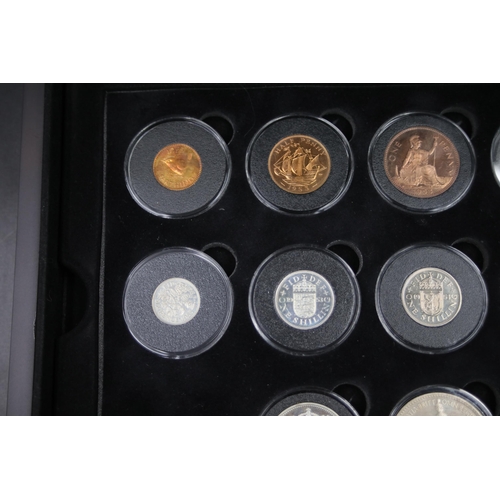 60 - The 1953 coronation proof set of coins boxed encapsulated and uncirculated coins featuring from 1953... 