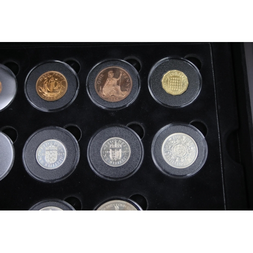 60 - The 1953 coronation proof set of coins boxed encapsulated and uncirculated coins featuring from 1953... 