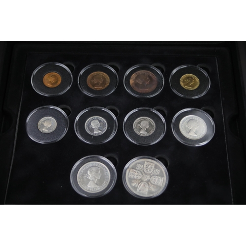 60 - The 1953 coronation proof set of coins boxed encapsulated and uncirculated coins featuring from 1953... 