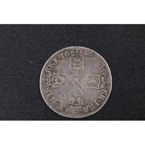 64 - William the third 1697 silver shilling