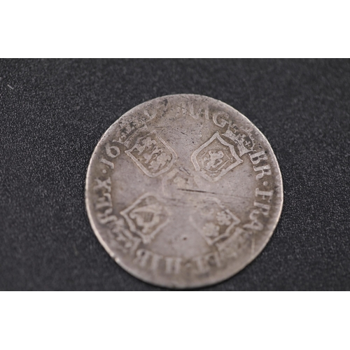 64 - William the third 1697 silver shilling