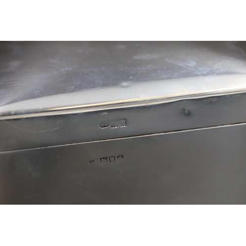 84 - Very Large sterling silver cigarette case approx. 9.5 inches long by approx. 6 inches the markings a... 