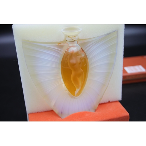 88 - Large Lalique perfume bottle in box sylphide flacon collection 2000 - 40 mil size original box paper... 