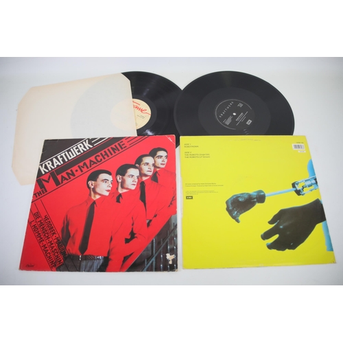 99 - KRAFTWERK, ELECTRIC CAFÉ, EMI 1001, fair to good used condition. KRAFTWERK, COMPUTER WORLD, EMC 3370... 