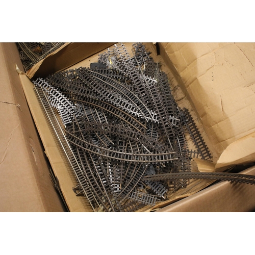 102 - Large amount of various oo gauge track extensive large box of contents. All in used condition