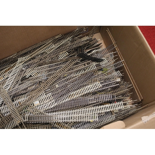 102 - Large amount of various oo gauge track extensive large box of contents. All in used condition