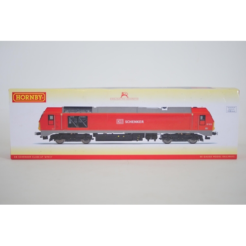 112 - Hornby R3574 DB Schenker Class 67 67013 Diesel OO Gauge.  Locomotive and train in good condition, Lo... 