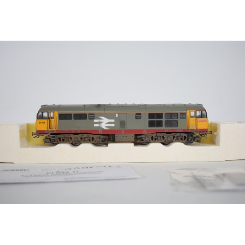 114 - Hornby BR Rail freight Diesel Loco 31105 Class 31 OO gauge. Loco excellent used condition, tested no... 