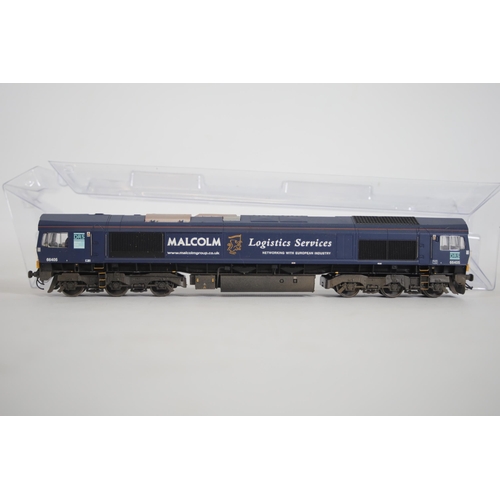 115 - Bachman class 66 Malcolm logistics services 66405 OO gauge Locomotive, 32-727x which has been tested... 