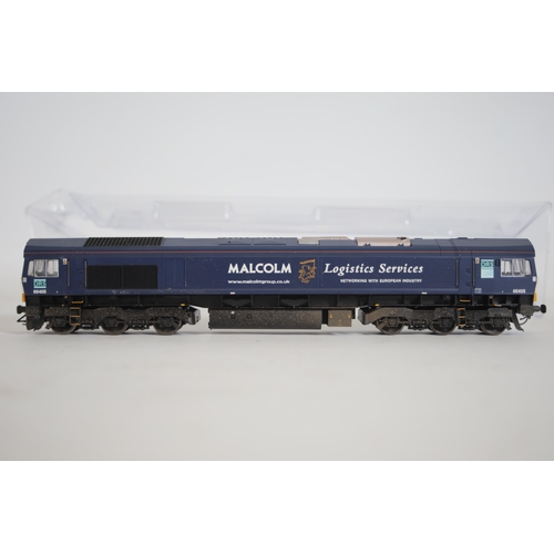 115 - Bachman class 66 Malcolm logistics services 66405 OO gauge Locomotive, 32-727x which has been tested... 