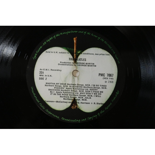 12 - The Beatles White Album PMC 7068 with Posters. Top opening with wider spine, which has been worn qui... 