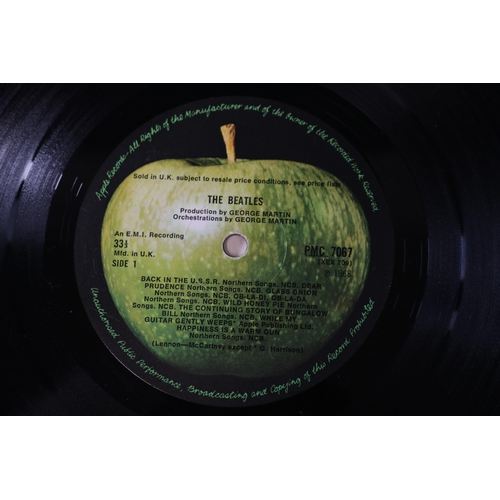 12 - The Beatles White Album PMC 7068 with Posters. Top opening with wider spine, which has been worn qui... 