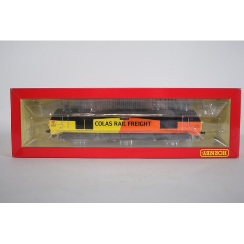 121 - Hornby R3659 Colas Class 67 Charlotte 67027 Rail freight boxed Locomotive, excellent used condition,... 