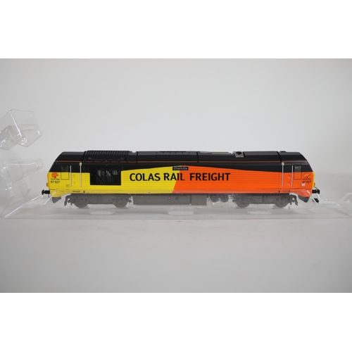 121 - Hornby R3659 Colas Class 67 Charlotte 67027 Rail freight boxed Locomotive, excellent used condition,... 