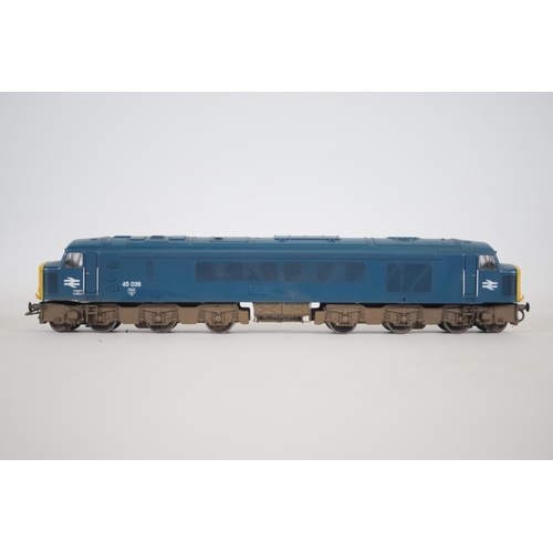 132 - Bachmann Class 45 45036 Boxed Locomotive, British Rail Blue Split Centre Head code. Box in good cond... 