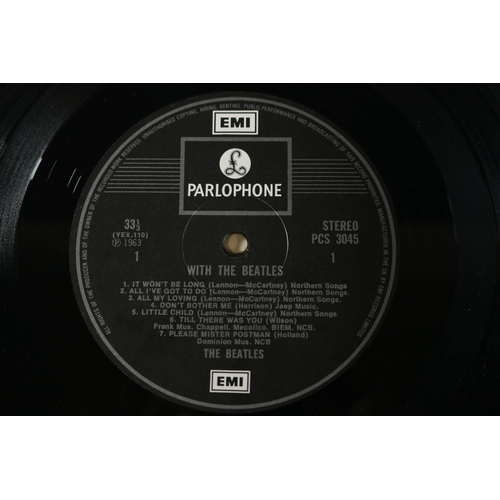 14 - With The Beatles Mono and Stereo PMC1206 and PCS3045. PMC1206, on one side reads XEX 448-7N GHH C (l... 