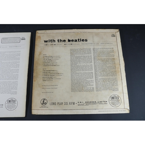 14 - With The Beatles Mono and Stereo PMC1206 and PCS3045. PMC1206, on one side reads XEX 448-7N GHH C (l... 