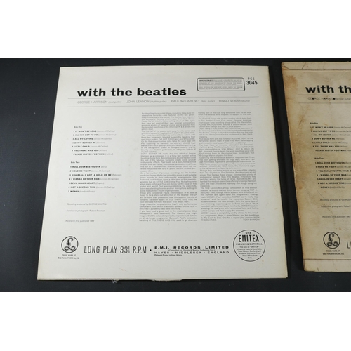 14 - With The Beatles Mono and Stereo PMC1206 and PCS3045. PMC1206, on one side reads XEX 448-7N GHH C (l... 