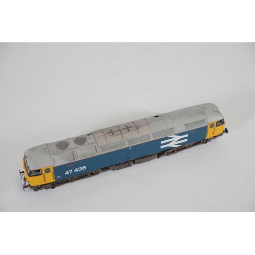 141 - Bachmann Class 47 47436 Br Blue Large Logo Locomotive Boxed OO Gauge. Both the box and Locomotive ap... 