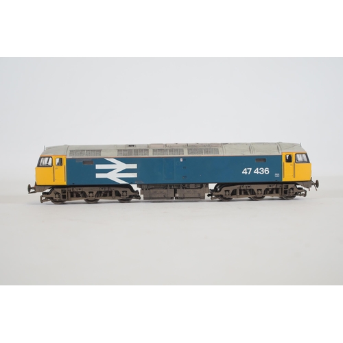 141 - Bachmann Class 47 47436 Br Blue Large Logo Locomotive Boxed OO Gauge. Both the box and Locomotive ap... 