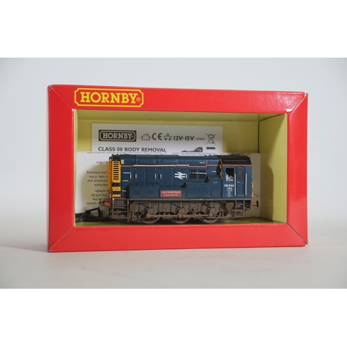 144 - Hornby R3485 BR 0 6 0 Diesel electric class 08 Locomotive 08644 Boxed, OO Gauge model railways. Both... 