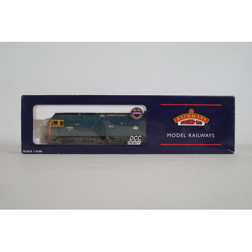 146 - Bachmann class 47 47560 Tamar Weathered British Rail Blue, boxed Locomotive. Exclusive to Cheltenham... 