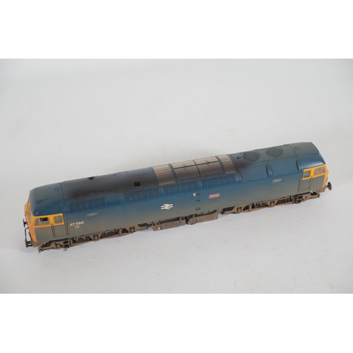 146 - Bachmann class 47 47560 Tamar Weathered British Rail Blue, boxed Locomotive. Exclusive to Cheltenham... 