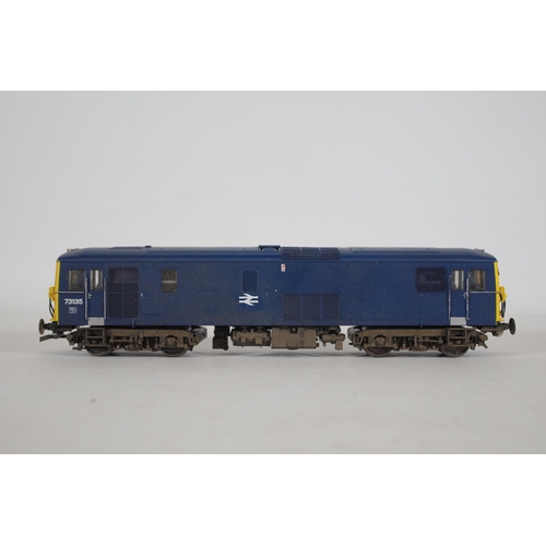 150 - British Rail BR Blue 73135 00 Gauge, Class 73 Dapol Locomotive, partly boxed. Has been tested and is... 