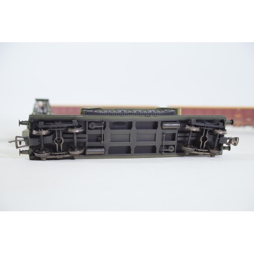 159 - 6 Bachmann Transport Wagons and 2 Oxford Gun Transports OO Gauge.  2 Bachmann very long EWS Long Ope... 