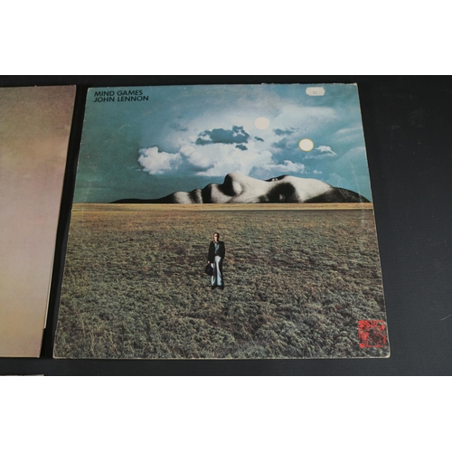 16 - A small collection of John Lennon Albums. The first, Imagine John Lennon, the cover very tidy, PAS10... 