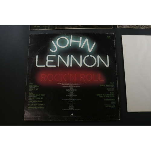 16 - A small collection of John Lennon Albums. The first, Imagine John Lennon, the cover very tidy, PAS10... 